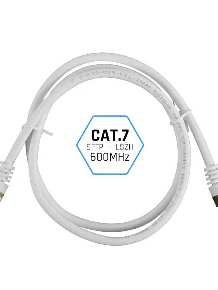 iggual Latiguillo CAT7 SFTP LSZH 2 metros blanco 2