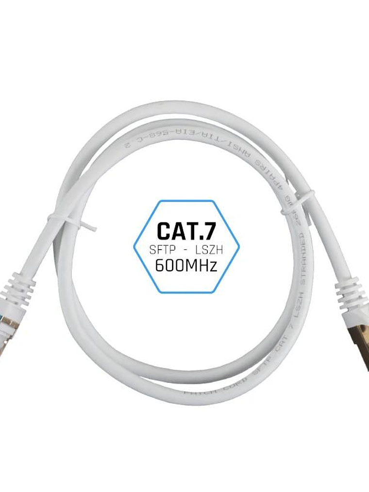 iggual Latiguillo CAT7 SFTP LSZH 15 metros blanco 2