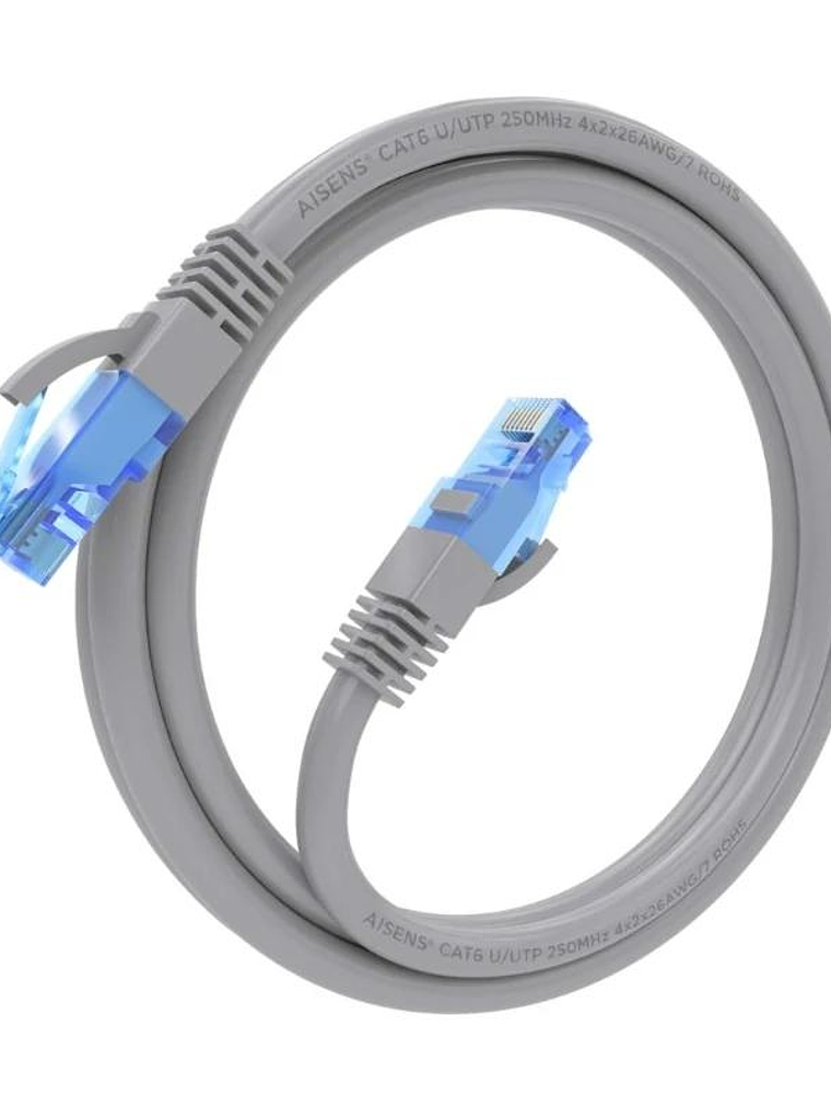 Aisens Cable RJ45 Cat.6 UTP AWG26 CCA Gris 1.5M 2