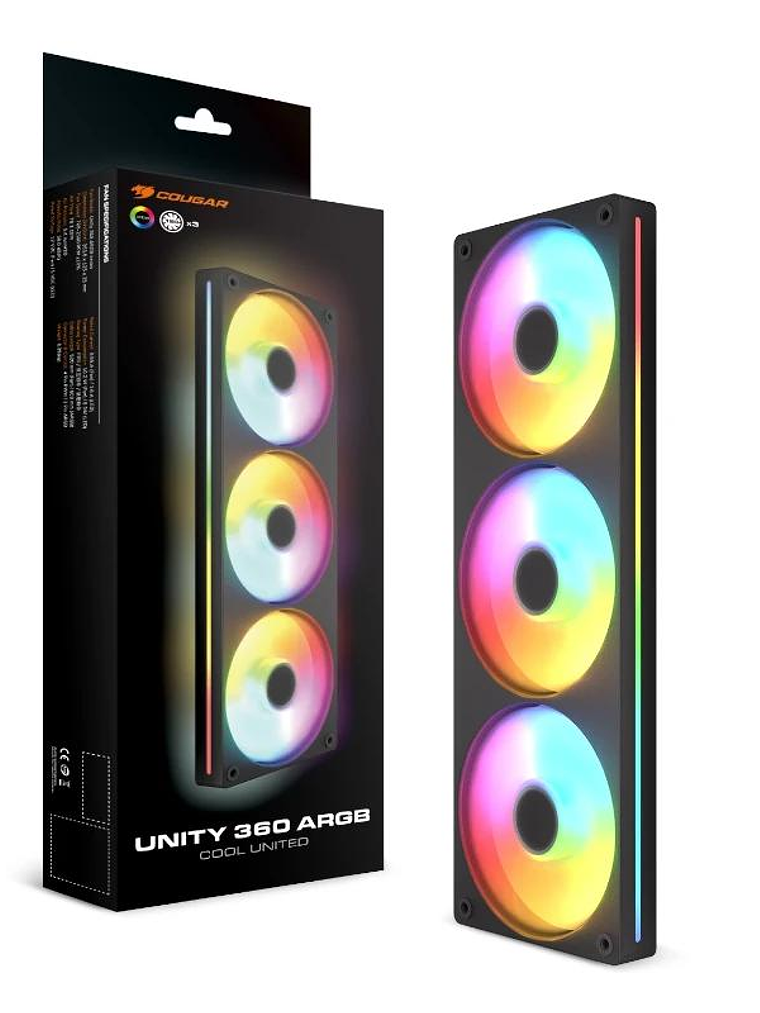 Cougar Ventilador UNITY360-FB Argb 12cm Black 4