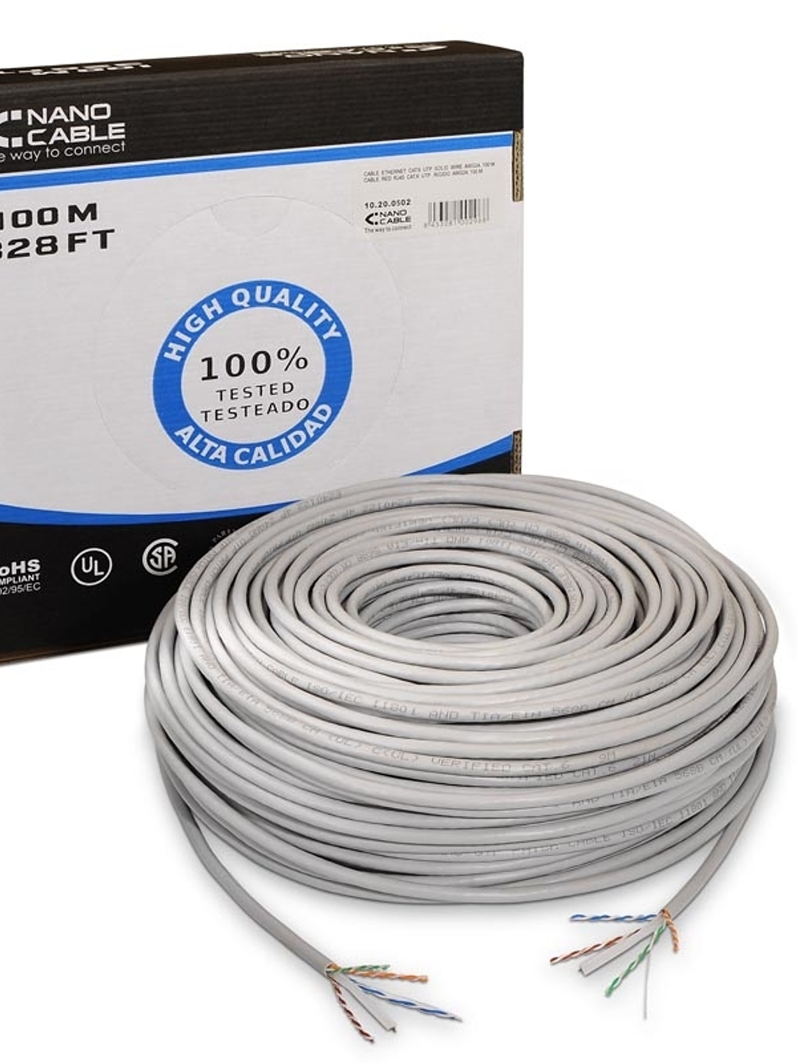 Nanocable Cable Red RJ45 CAT6 UTP Rigido AWG24 1