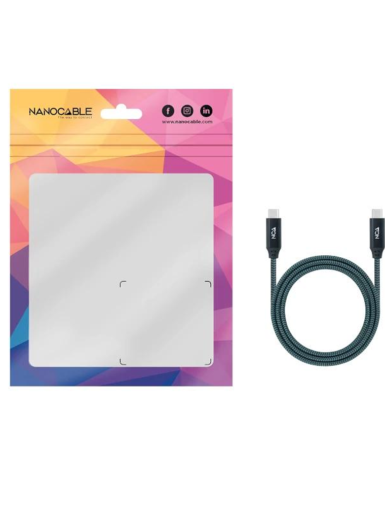 Nanocable Cable USB 3.2 Gen2x2 100W 4K USB-C 2m 4
