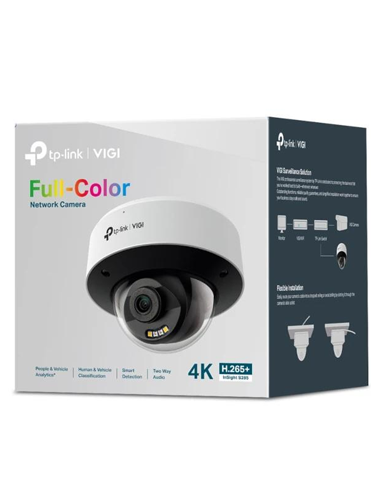 VIGI S285(4mm) Cámara NW Dome 8MP Full-Color 4