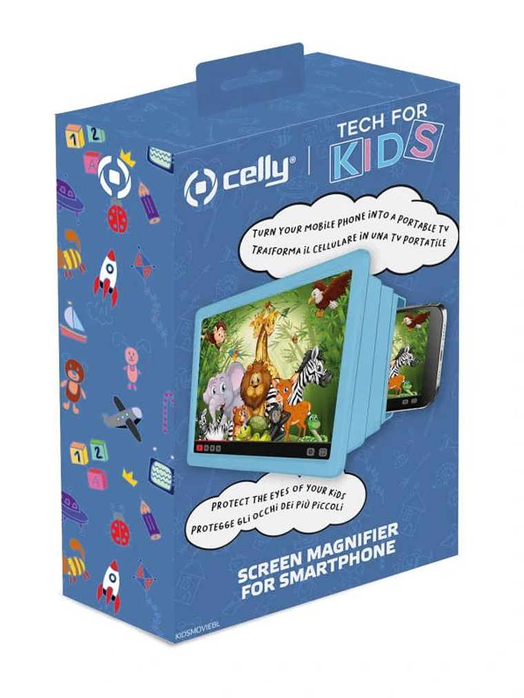Celly amplificador de pantalla para niños Azul 3