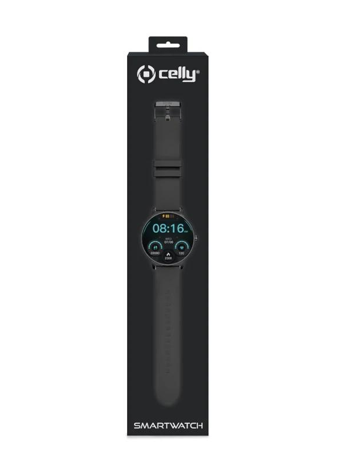 Celly Smartwatch Redondo Funcion Llamada Negro 4