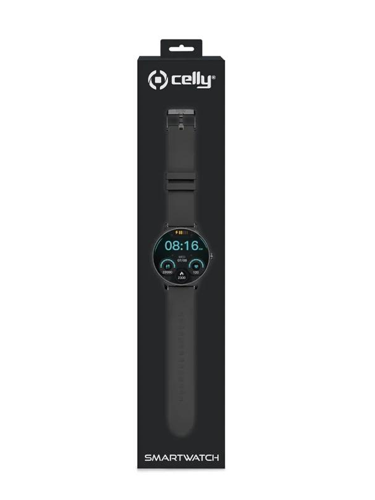 Celly Smartwatch Redondo Funcion Llamada Negro 4