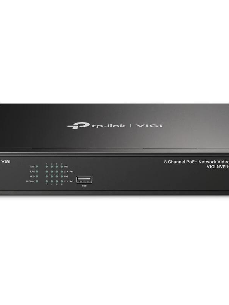 VIGI Grabador IP NVR1008H-8MP Rack 01 HDD 08 C PoE 1