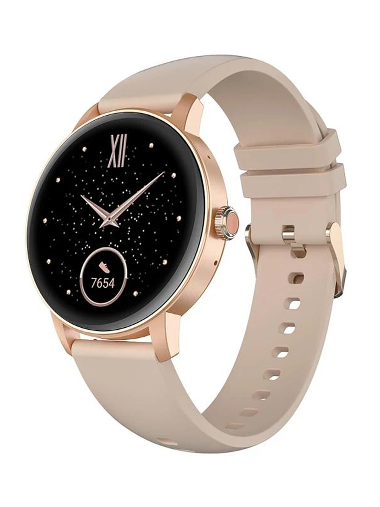 Celly Smartwatch Redondo Funcion Llamada Rosa 2