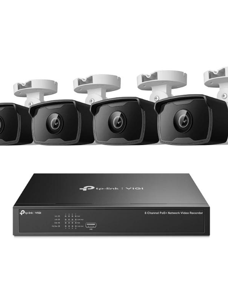 VIGI KIT Camaras Bullet NK8P IPC+08 Channel PoE 1