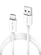 NGS CABLE CARGA RAPIDA USB-A A USB-C 1M BLANCO - Miniatura 2