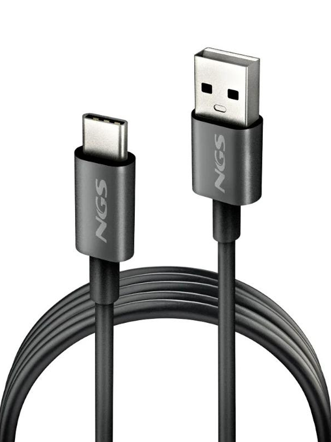 NGS CABLE CARGA RAPIDA USB-A A USB-C 1M NEGRO 2