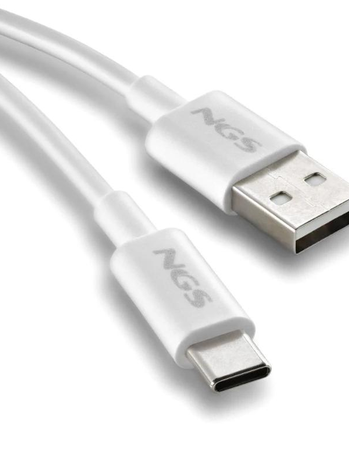 NGS CABLE CARGA RAPIDA USB-A A USB-C 1M BLANCO 3