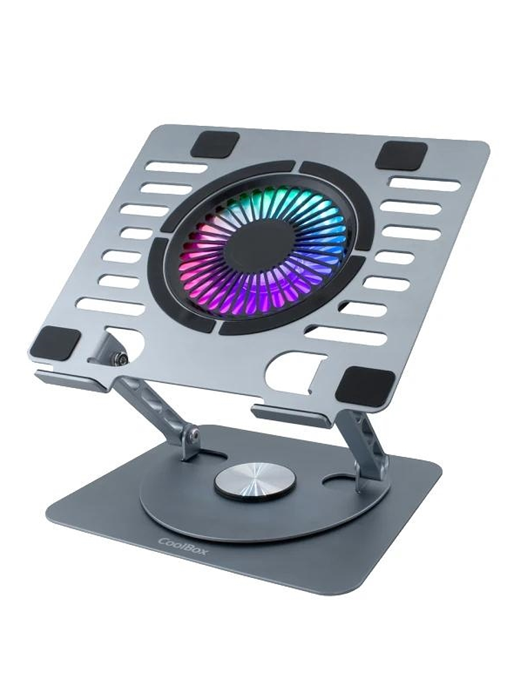 COOLBOX Base refrigerac.Portátil COOLAIR 1vent RGB 1