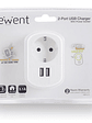 EWENT EW1211 Cargador 2 puertos usb 3.1A - Miniatura 2