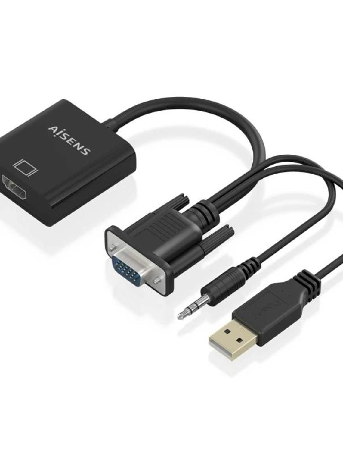 Aisens Conversor SVGA/M+JACK3.5/M+USB A/M HDMI/H 1