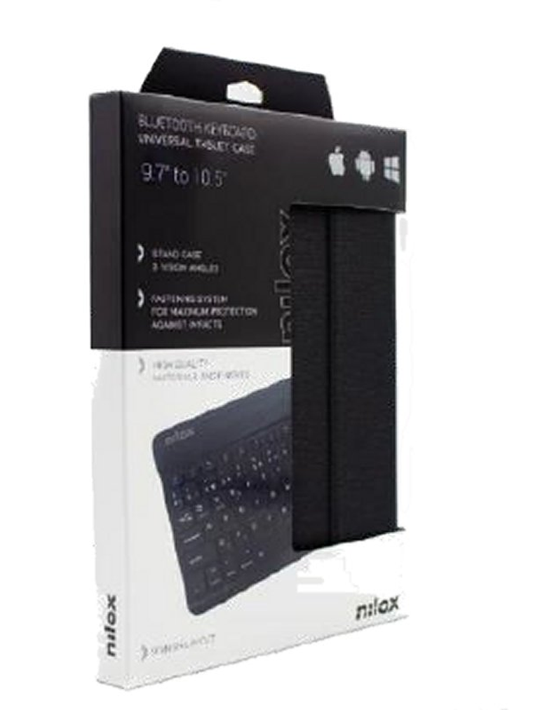 NILOX Funda tablet 9.7 a 10.5 teclado bt negro 4