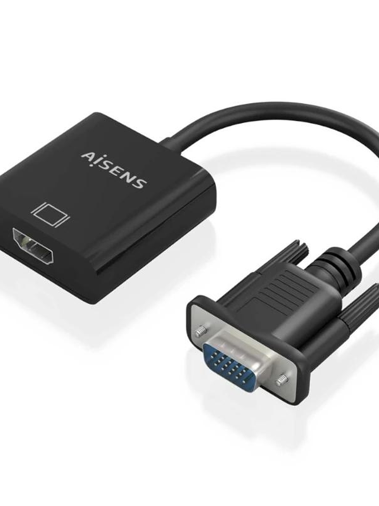 Aisens Conversor SVGA/M+JACK3.5/H+MicroB/H HDMI/H 1