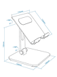 Tooq  Soporte mesa Tablet hasta 13