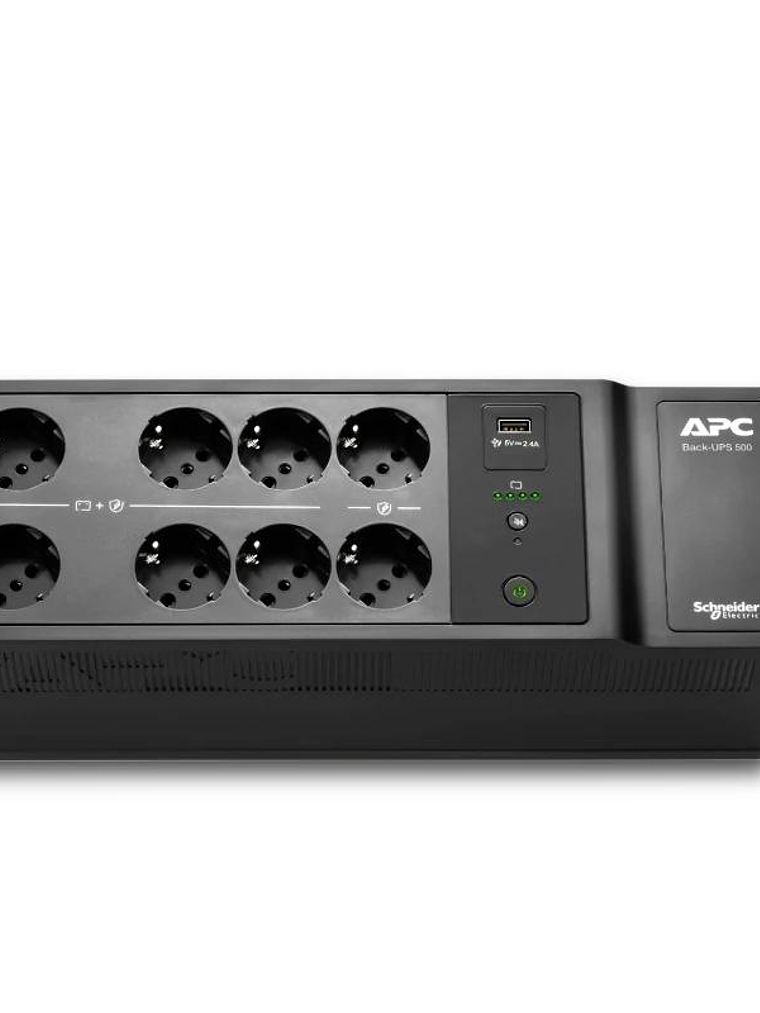 APC Back-UPS  500VA/300W 8 Schuko 1 USB A 2
