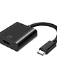 Aisens Conversor USB-C/M a HDMI/H 4K Negro 15Cm - Miniatura 1