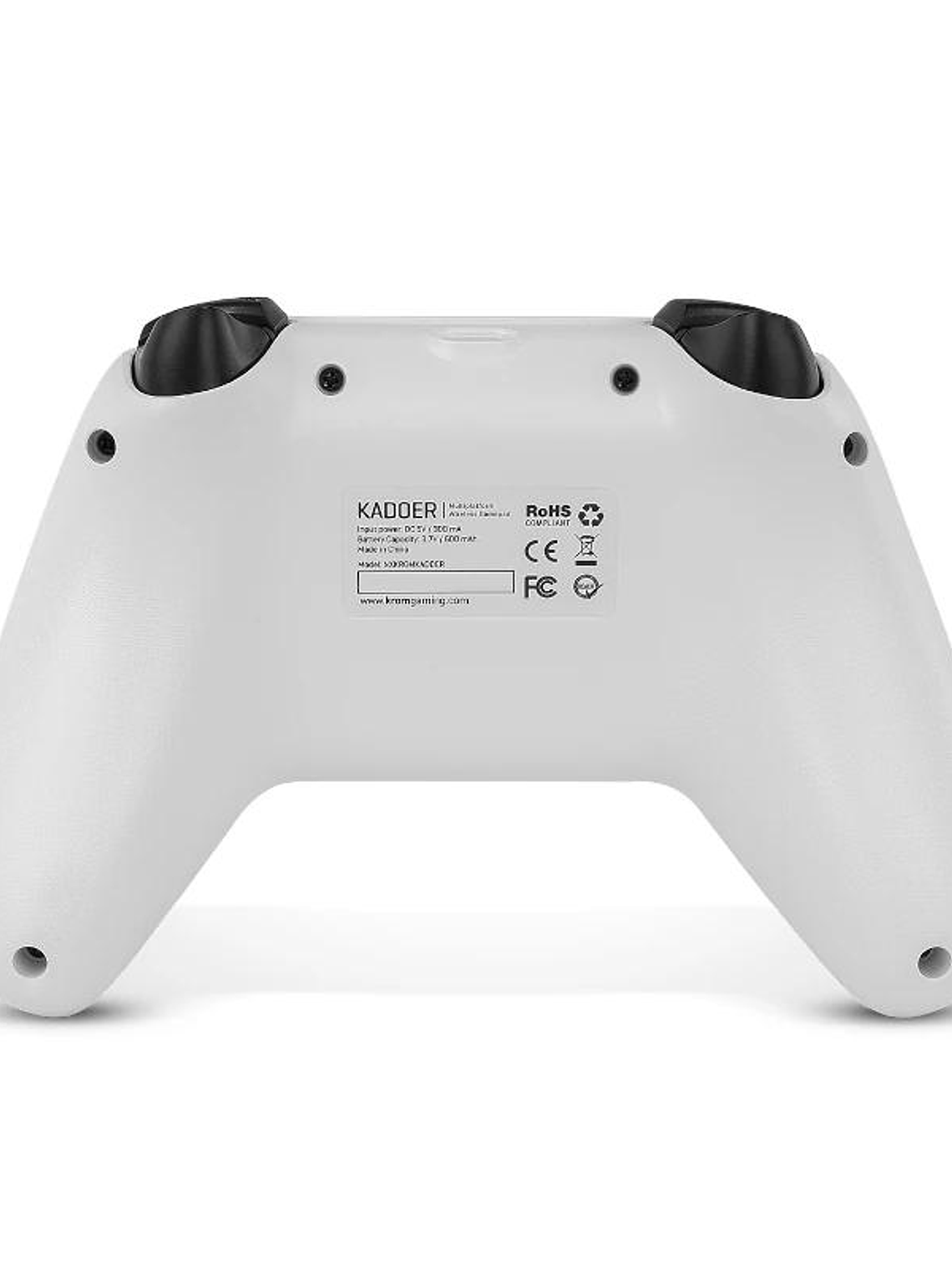 KROM Gamepad KADOER Wireless Mult Plat. 5.0 Blanco 4