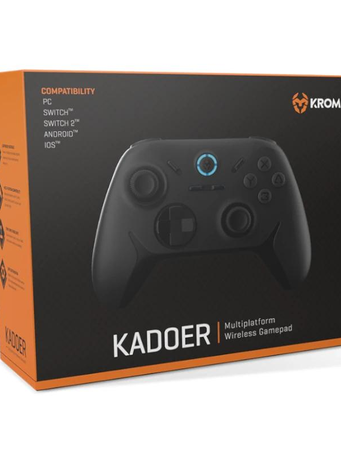 KROM Gamepad KADOER Wireless Multiplataf 5.0 Negro 4