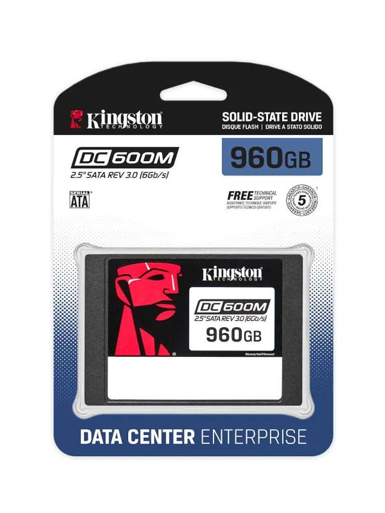 Kingston Data Center DC600M SSD 960GB 2.5