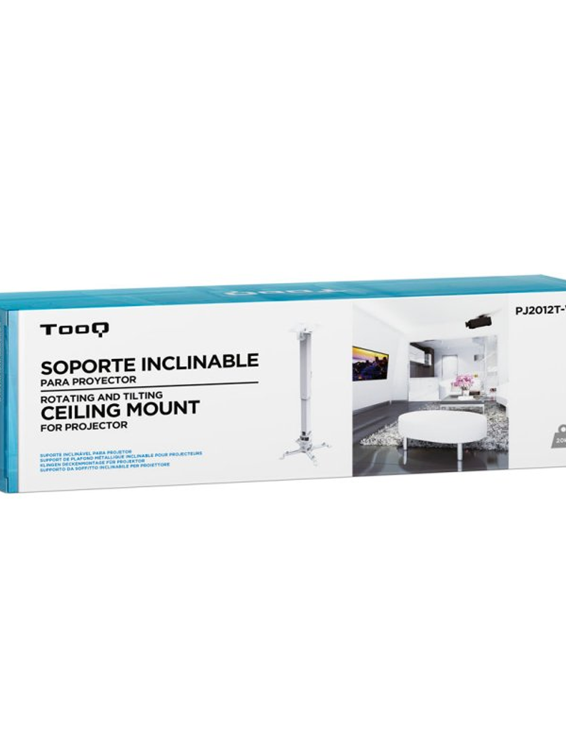 Tooq PJ2012T-W Soporte Proyector Techo Blanco 2