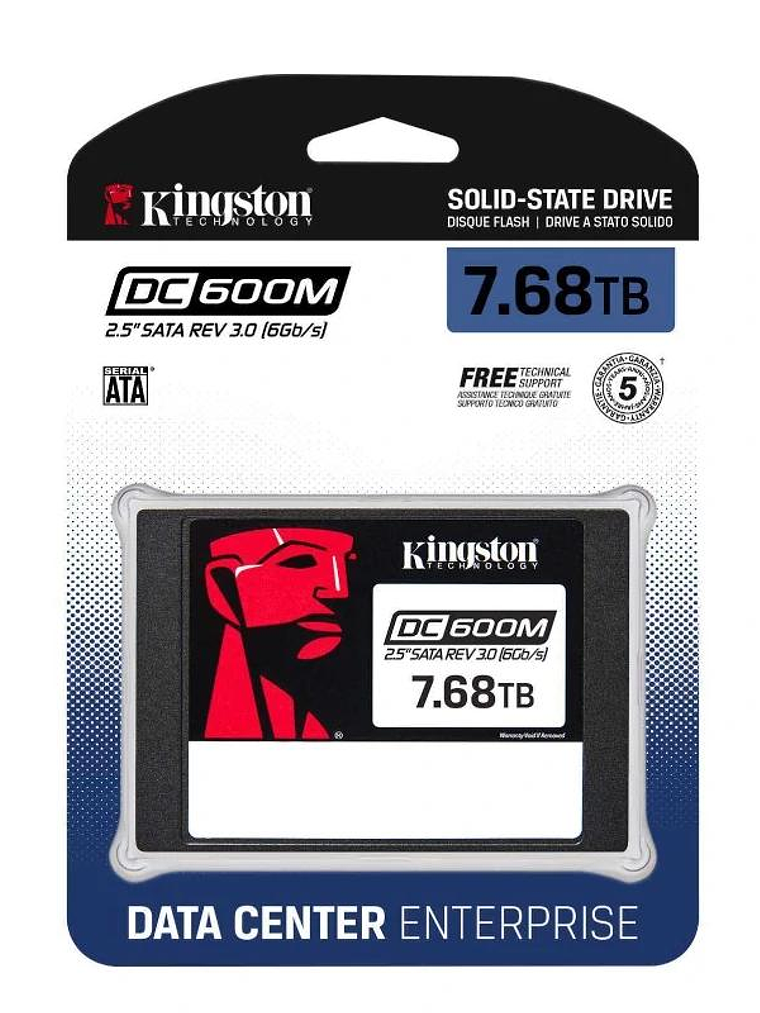 Kingston Data Center DC600M SSD 7680GB 2.5