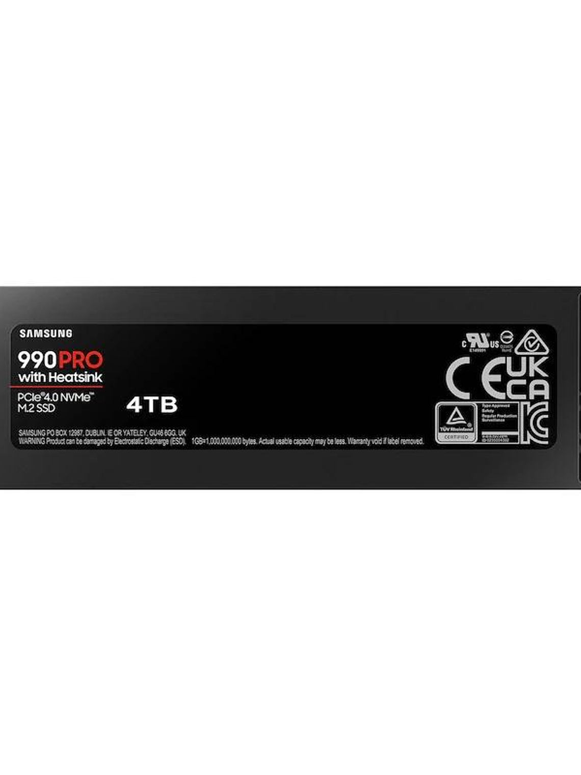 Samsung 990 PRO HeatSink SSD 4TB PCIe 4.0 NVMe M.2 2
