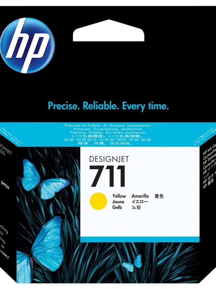 HP Cartucho 711  Amarillo 1