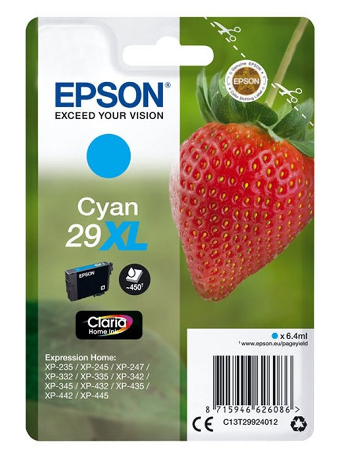 Epson Cartucho T2992XL Cyan 1
