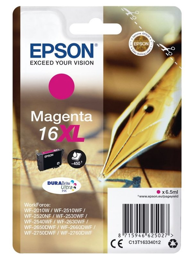Epson Cartucho T1633XL Magenta 1