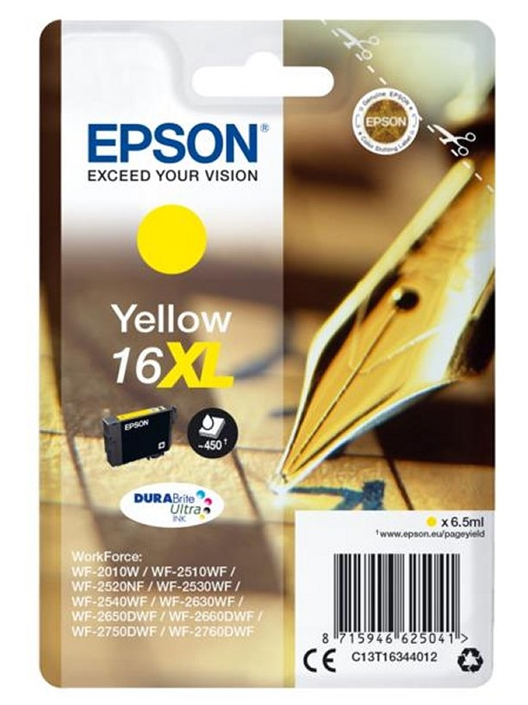 Epson Cartucho T1634XL Amarillo 1