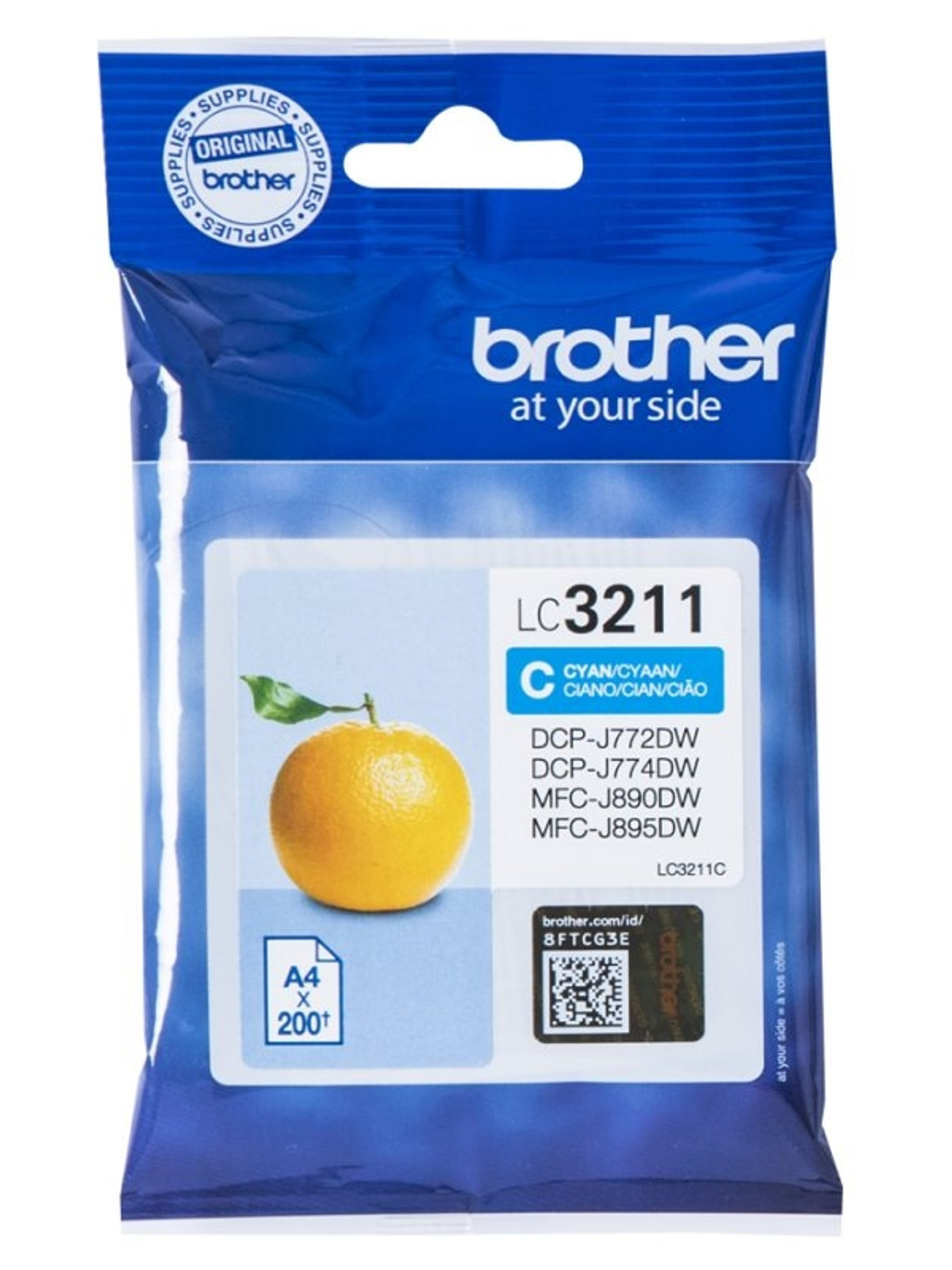 Brother Cartucho LC3211C Cyan 1