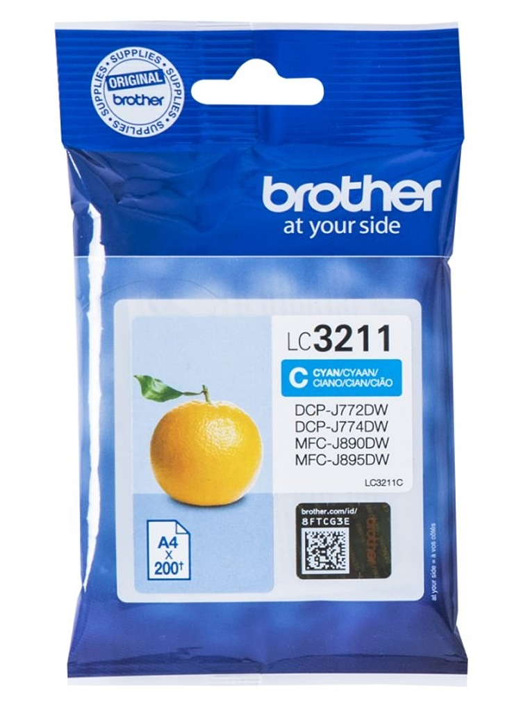 Brother Cartucho LC3211C Cyan 1