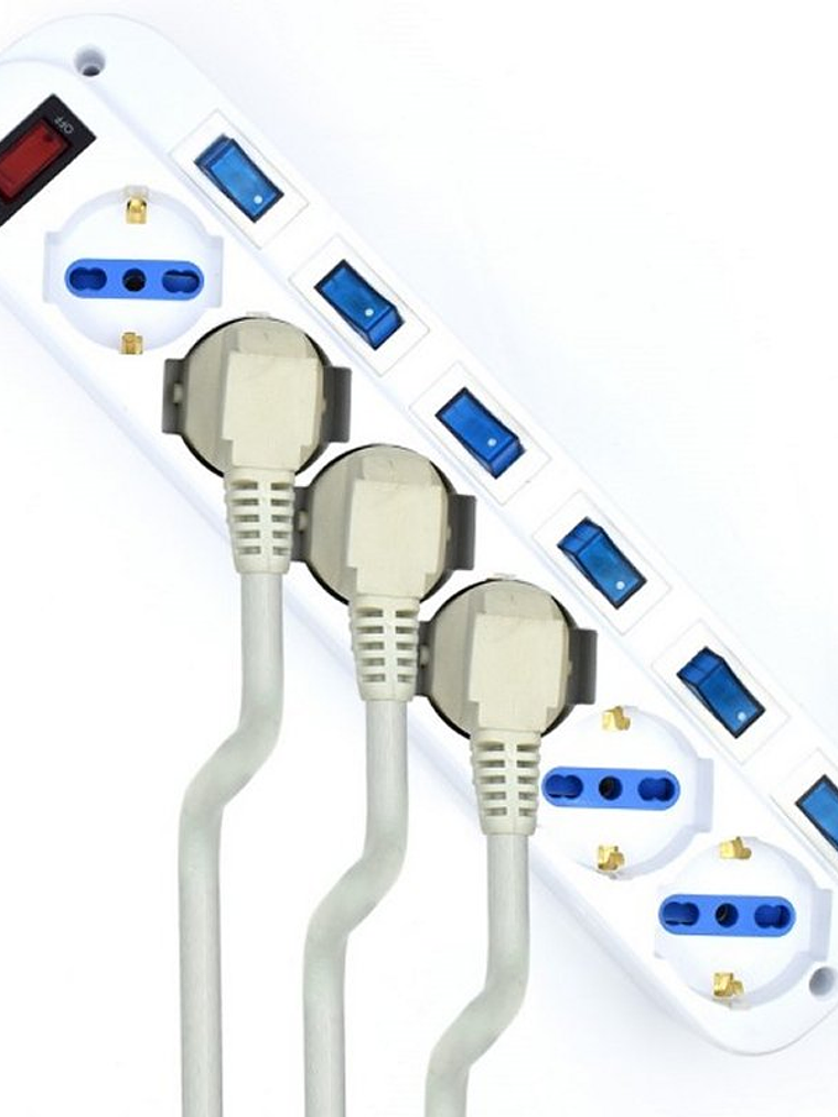 EWENT EW3932-3m Regleta 6 Tomas / 6 interruptor 3m 2