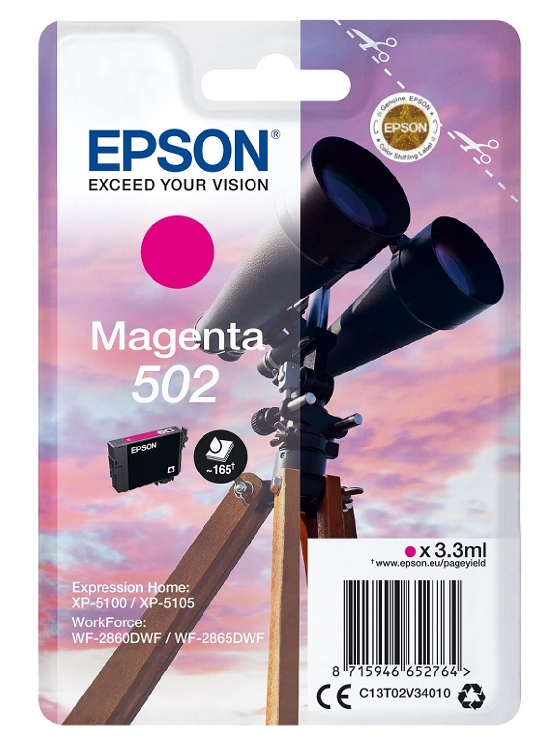 Epson Cartucho 502 Magenta 1