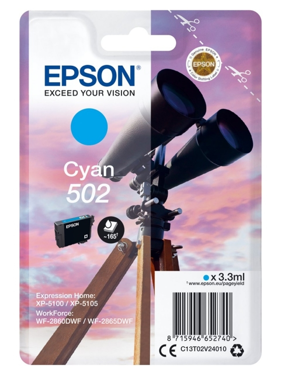 Epson Cartucho 502 Cyan 1