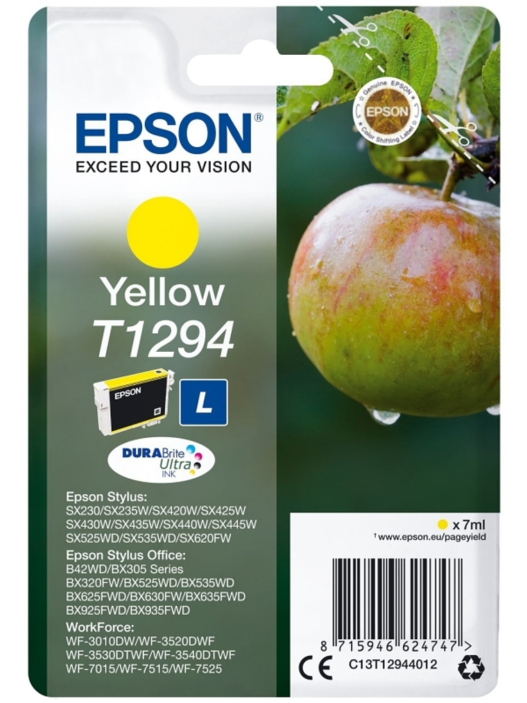 Epson Cartucho T1294 Amarillo 1