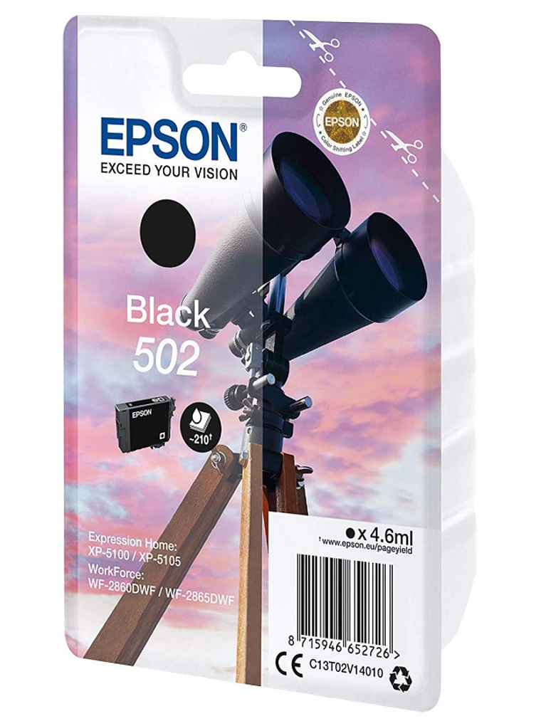 Epson Cartucho 502 Negro 2