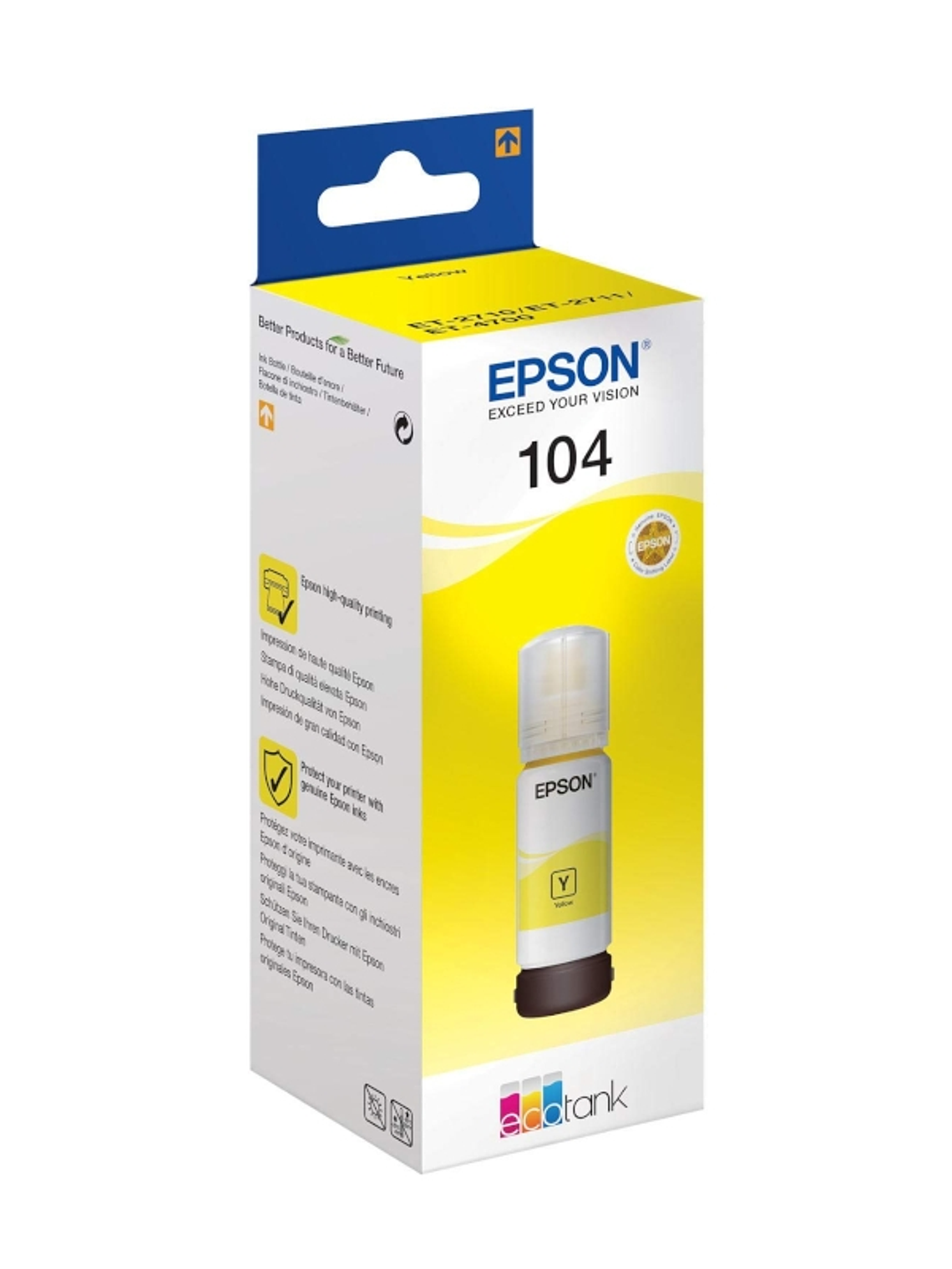 Epson Botella Tinta Ecotank 104 Amarillo 1