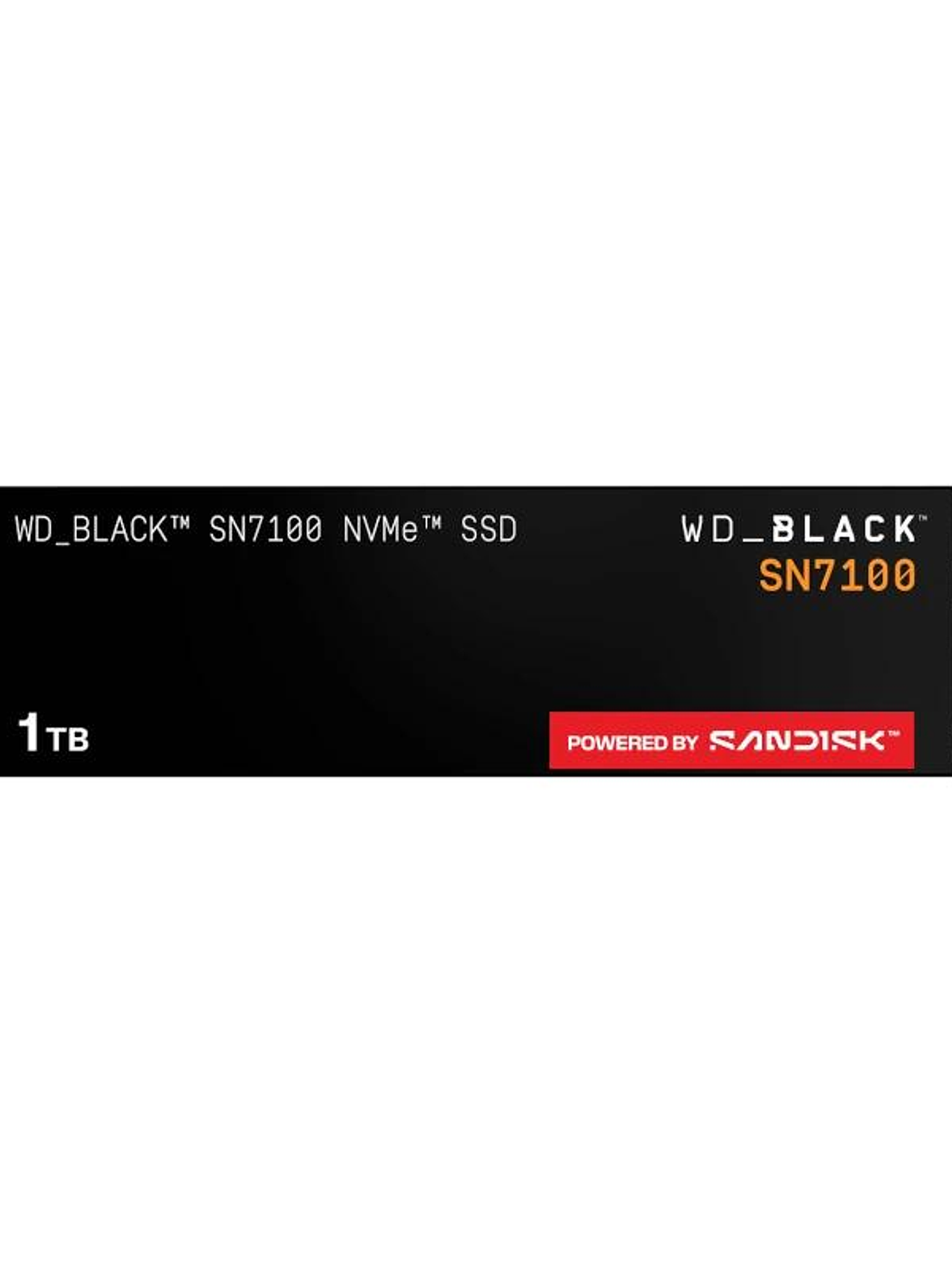 WD Black SN7100 SSD 1TB PCIe Gen4x4 7250MB-s 4