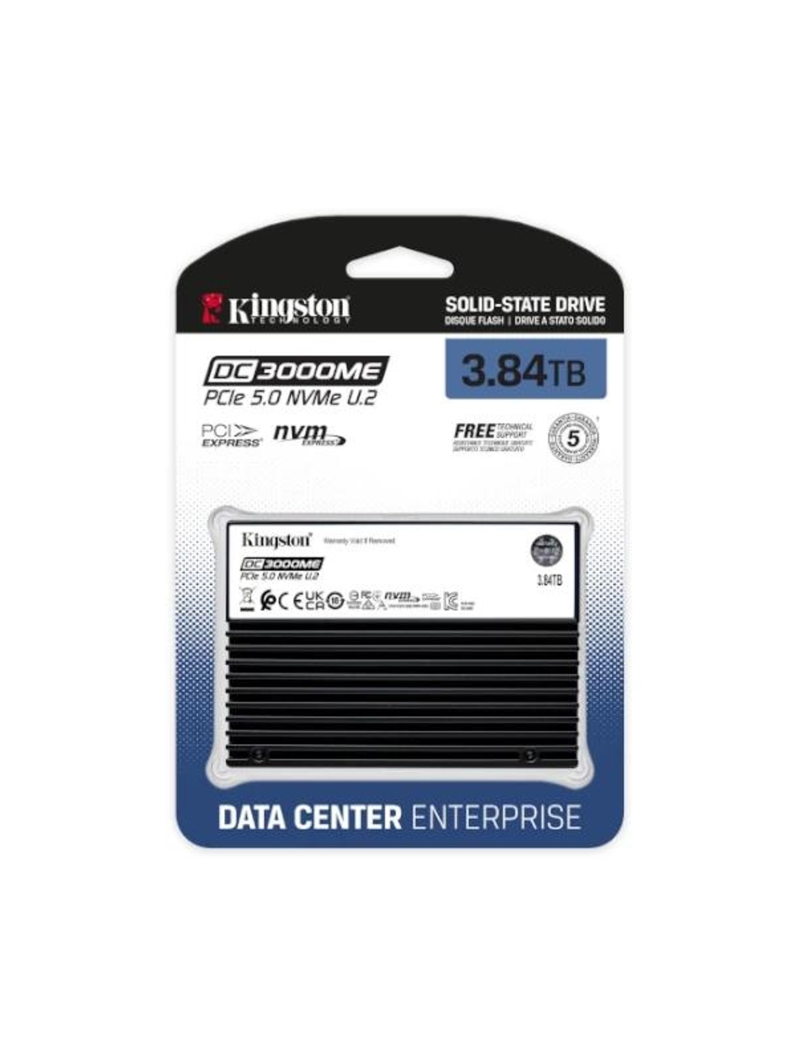 Kingston SSD DC3000ME 3.84TB NVMe PCIe 5.0 U.2 1