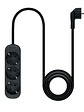 Nanocable Regleta de Enchufes 4 Tomas 1.4 m Negro - Miniatura 3