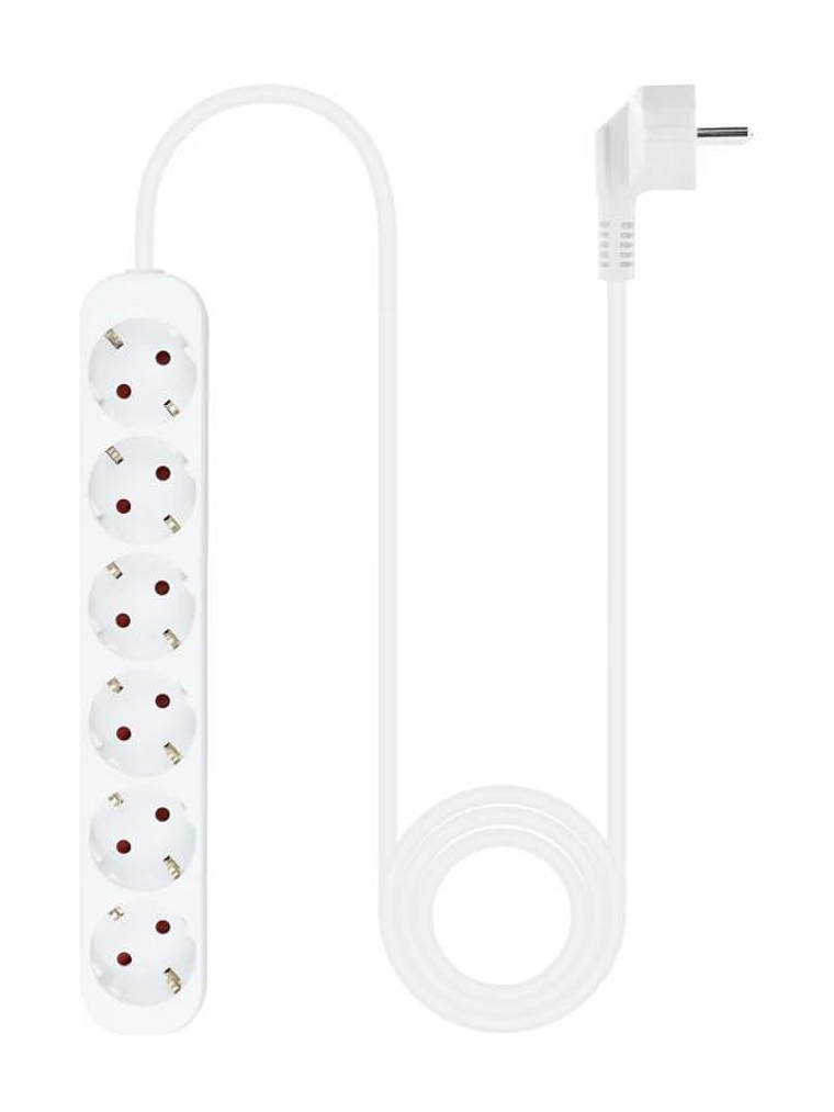 Nanocable Regleta de Enchufes 6 Tomas 1.4 m Blanco 3