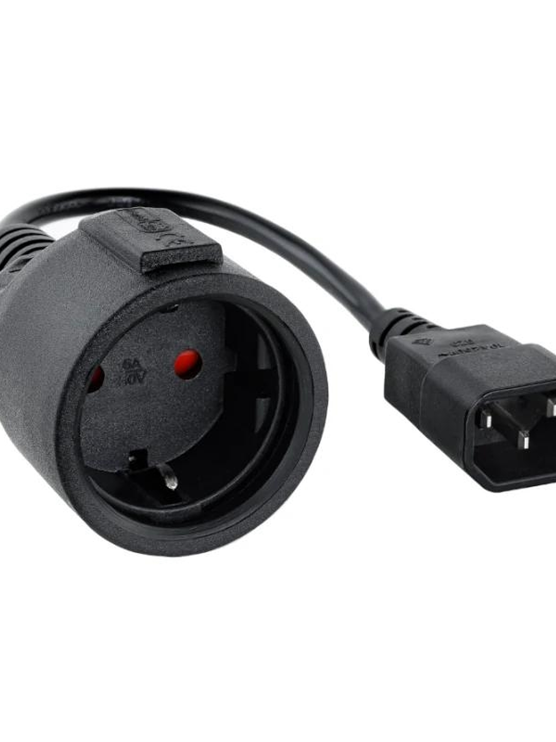 Nanocable Cable Adaptador C14-M a CEE7-H, 50cm 1