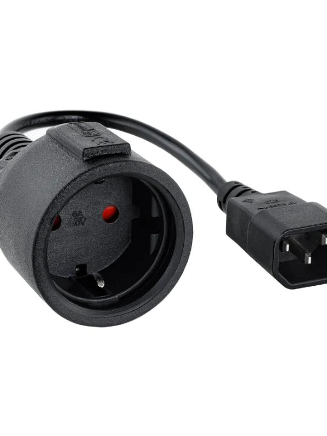 Nanocable Cable Adaptador C14-M a CEE7-H, 50cm 2