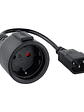Nanocable Cable Adaptador C14-M a CEE7-H, 50cm - Miniatura 2