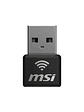 MSI GUAX18N AX1800 WiFi6 USB Nano Adapter - Miniatura 1
